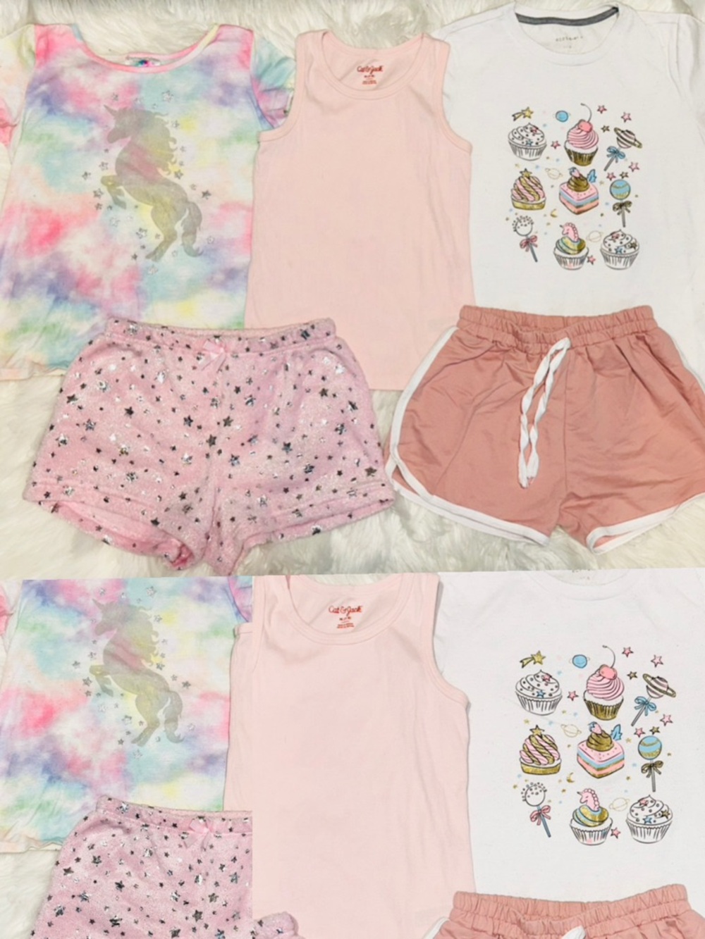 BCBGirls Girls Pink & Pastel Unicorn and Cupcake Matching Set